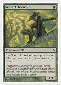 Treetop Scout (Italian) - "Scout Arboricolo" - Magic Encyclopedia 2005 (Salvat/Hachette) - Magic: The Gathering card