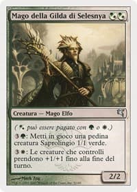 Selesnya Guildmage (Italian) - "Mago della Gilda di Selesnya" - Magic Encyclopedia 2005 (Salvat/Hachette) - Magic: The Gathering card