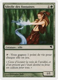 Wellwisher (French) - "Sibylle des fontaines" - Magic Encyclopedia 2005 (Salvat/Hachette) - Magic: The Gathering card