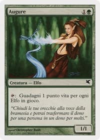 Wellwisher (Italian) - "Augure" - Magic Encyclopedia 2005 (Salvat/Hachette) - Magic: The Gathering card
