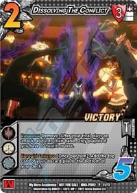 Dissolving The Conflict (Plus Ultra Pack 2 Victory) - UniVersus: My Hero Academia Promo Cards - UniVersus card