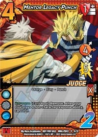 Mentor Legacy Punch (Plus Ultra Pack 2 Judge) - UniVersus: My Hero Academia Promo Cards - UniVersus card