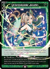 Unbreakable Javelin - Vertex Diva - WIXOSS card