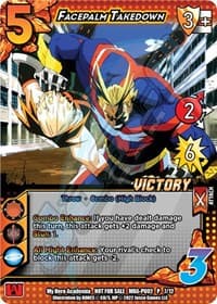 Facepalm Takedown (Plus Ultra Pack 2 Victory) - UniVersus: My Hero Academia Promo Cards - UniVersus card