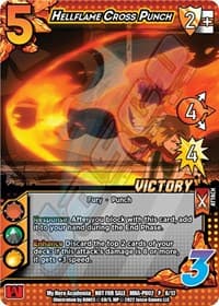 Hellflame Cross Punch (Plus Ultra Pack 2 Victory) - UniVersus: My Hero Academia Promo Cards - UniVersus card