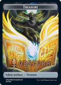 Treasure Token (Obscura) [SEA Exclusive] - Streets of New Capenna - Magic: The Gathering card