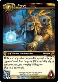 Sayge - Darkmoon Faire Collector's Set - WoW card