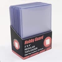 Hobby Guard Standard Top Loaders 3x4 35 pt (25-pack) - HobbyGuard Toploaders - Collectible Storage card
