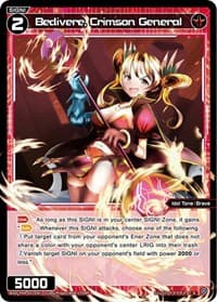 Bedivere, Crimson General - Vertex Diva - WIXOSS card
