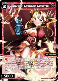 Bedivere, Crimson General (Parallel Foil) - Vertex Diva - WIXOSS card
