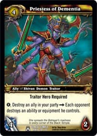 Priestess of Dementia - The Black Temple - WoW card