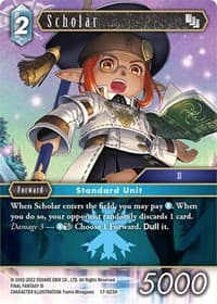 Scholar - Rebellion's Call - Final Fantasy TCG card