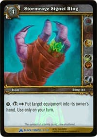 Stormrage Signet Ring - The Black Temple Treasure - WoW card
