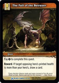 The Fall of the Betrayer - The Black Temple Treasure - WoW card