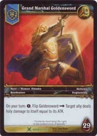 Grand Marshall Goldensword - Drums of War - WoW card