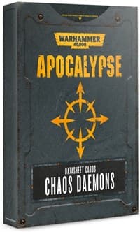 Warhammer 40K: Apocalypse Datasheet Cards - Chaos Daemons - Warhammer Game Accessories - Warhammer Game Accessories card