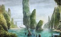GamerMats Playmat - Island (Premium Black Stitched) - GamerMats Playmats - Playmats card
