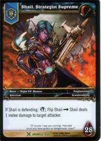 Shaii, Strategist Supreme - Drums of War - WoW card