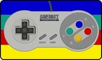 GamerMats Playmat - Controller 2 Rainbow (Premium White Stitched) - GamerMats Playmats - Playmats card