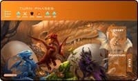 GamerMats Playmat - Baby Dragons with Magic Compatible Zones - GamerMats Playmats - Playmats card