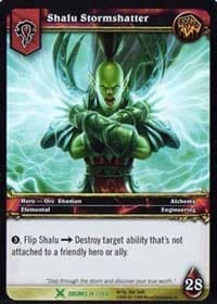 Shalu Stormshatter - Drums of War - WoW card