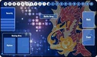 GamerMats Playmat - Digimon Compatible Red Dragon (Premium with Zones White Stitched) - GamerMats Playmats - Playmats card
