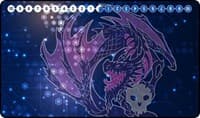 GamerMats Playmat - Digimon Compatible Black Dragon (Premium White Stitched) - GamerMats Playmats - Playmats card