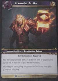 Crusader Strike - Drums of War - WoW card