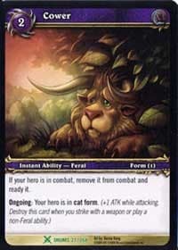 Cower - Drums of War - WoW card