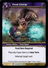 Feral Charge - Drums of War - WoW card
