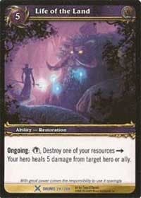Life of the Land - Drums of War - WoW card
