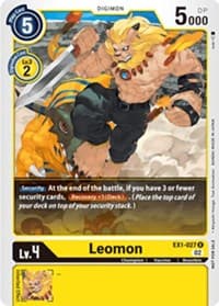 Leomon (X Record Pre-Release Tournament) - X Record Pre-Release Cards - Digimon Card Game card