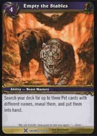 Empty the Stables - Drums of War - WoW card