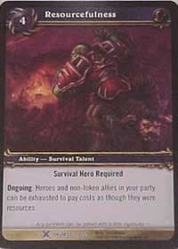 Resourcefulness - Drums of War - WoW card
