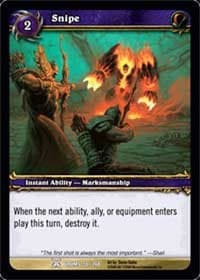 Snipe - Drums of War - WoW card