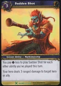 Sudden Shot - Drums of War - WoW card