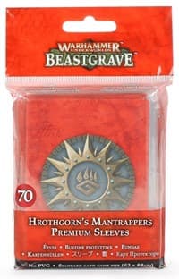 Warhammer: Underworlds - Beastgrave: Hrothgorn's Mantrappers Sleeves (70-pack) - Warhammer Game Accessories - Warhammer Game Accessories card