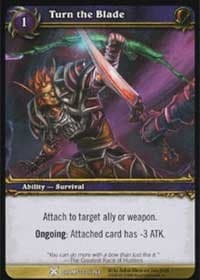 Turn the Blade - Drums of War - WoW card