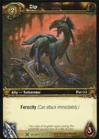 Zip - Drums of War - WoW card