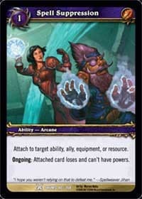 Spell Suppression - Drums of War - WoW card