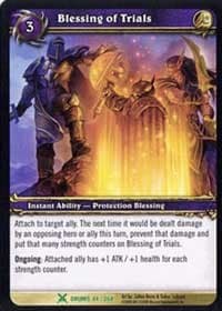 Blessing of Trials - Drums of War - WoW card