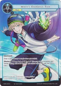 Mikey's Enormous Task (Full Art) - A New World Emerges - Force of Will card