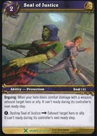 Seal of Justice - Drums of War - WoW card