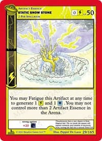 Static Snow Stone - UFO: First Edition - MetaZoo card