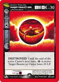 Sunset Finality Orb - UFO: First Edition - MetaZoo card