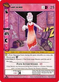 Lady In Red - UFO: First Edition - MetaZoo card