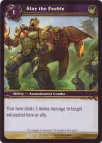 Slay the Feeble - Drums of War - WoW card