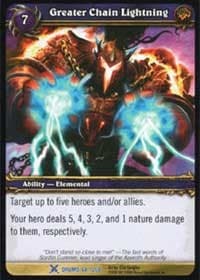 Greater Chain Lightning - Drums of War - WoW card