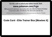 Code Card - Elite Trainer Box [Mewtwo X] - XY - BREAKthrough - Pokemon card