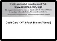 Code Card - XY 3 Pack Blister [Yveltal] - XY - BREAKthrough - Pokemon card